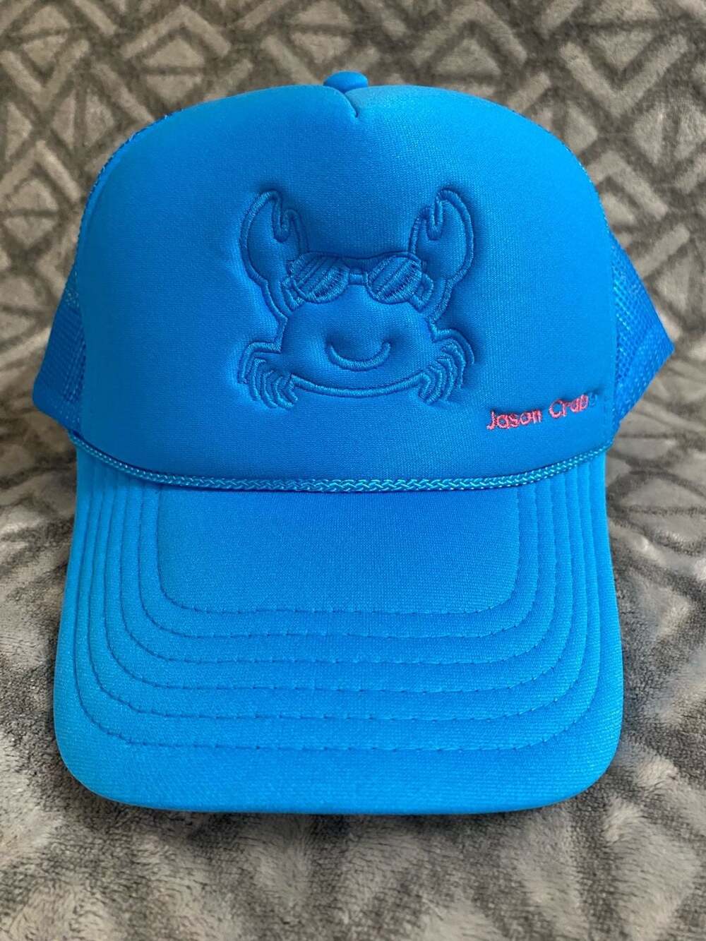 Jason Crabbs Blue Crab Trucker Hat